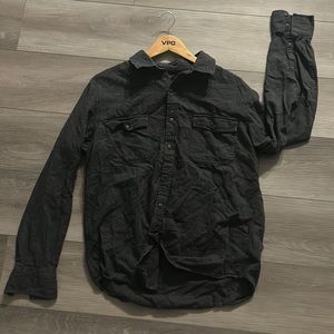 Arizona Jean Co. Grey Long Sleeve Button Down